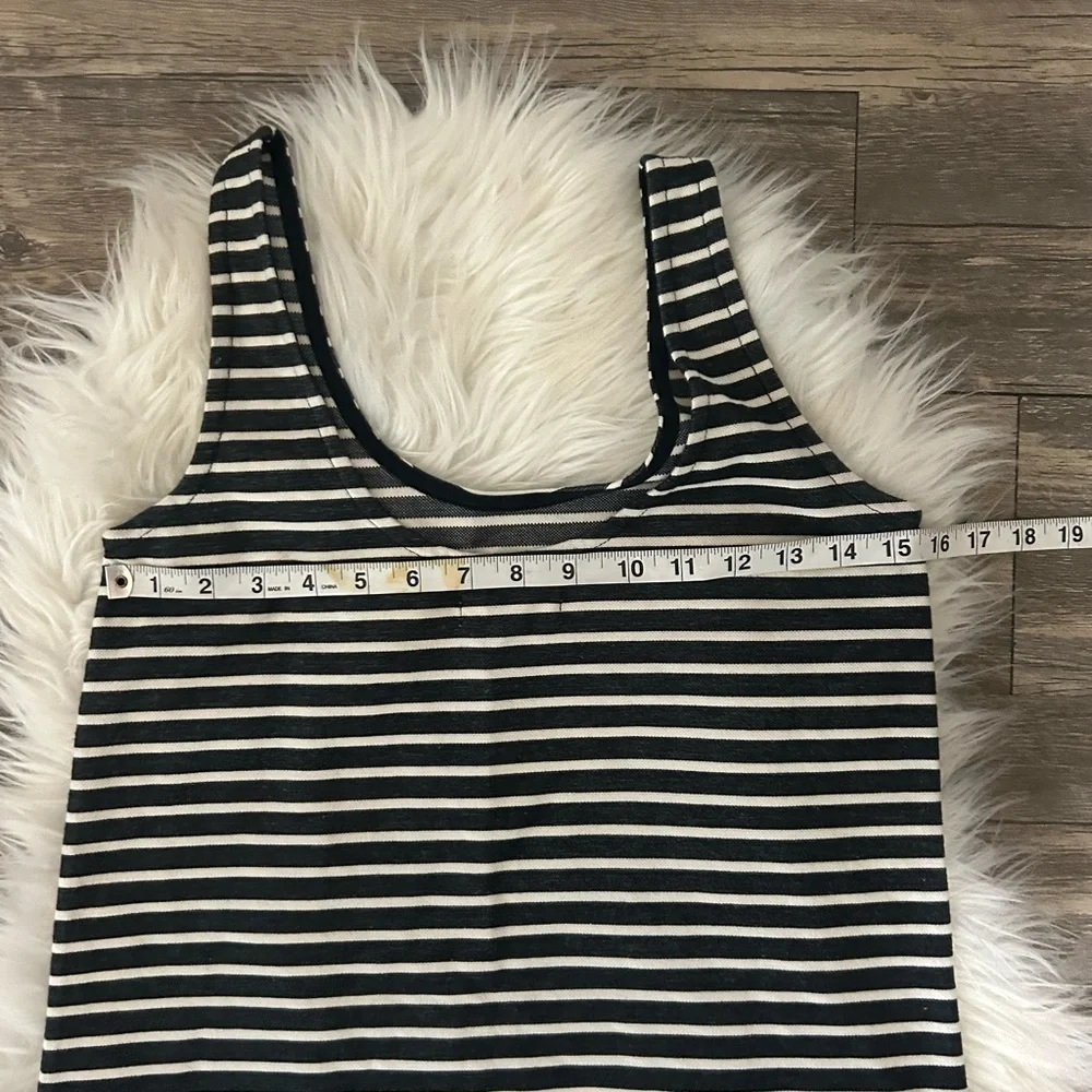 Madewell tank Striped blue and White Sleeveless Dress - Picture 5 of 6